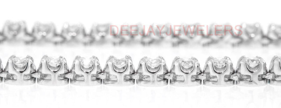 10ct VS Diamond Eternity Tennis Necklace 14k White Gold 17inch