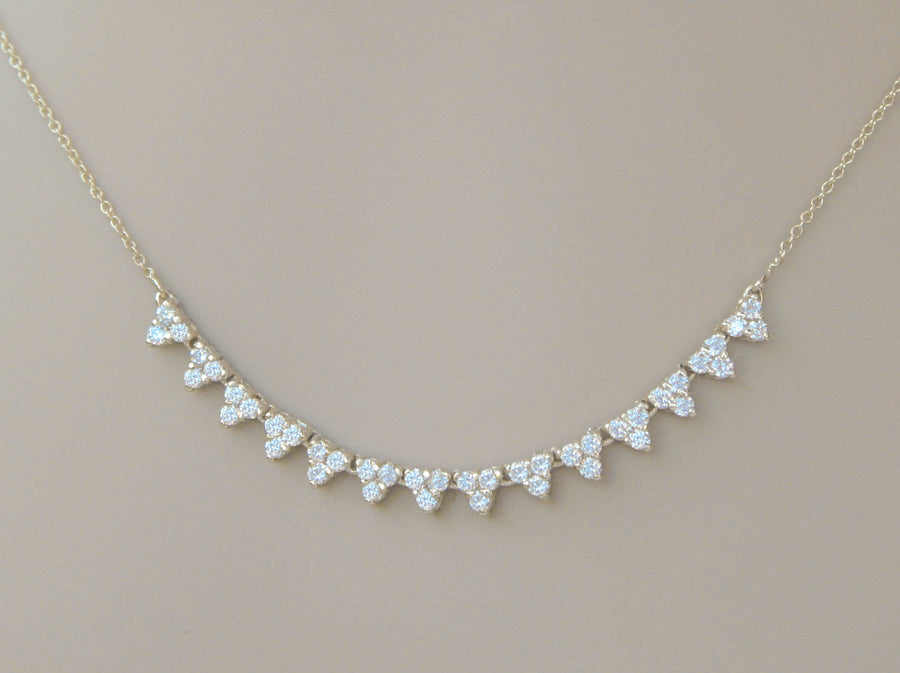 1.45ct Diamond Layering Necklace 14k Yellow Gold