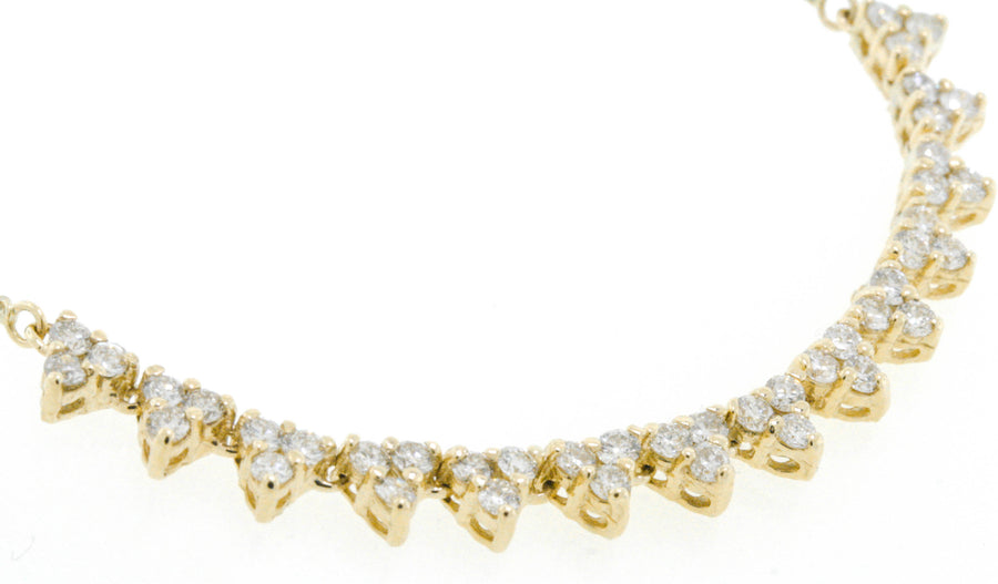 1.45ct Diamond Layering Necklace 14k Yellow Gold