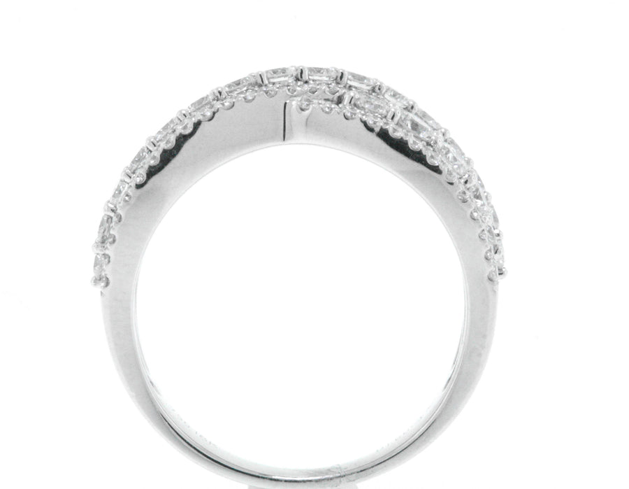 1.60ct Diamond Anniversary Ring 18k White Gold Band