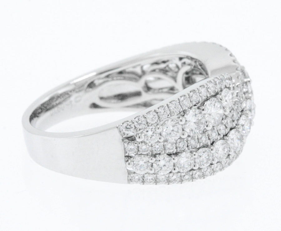 1.60ct Diamond Anniversary Ring 18k White Gold Band