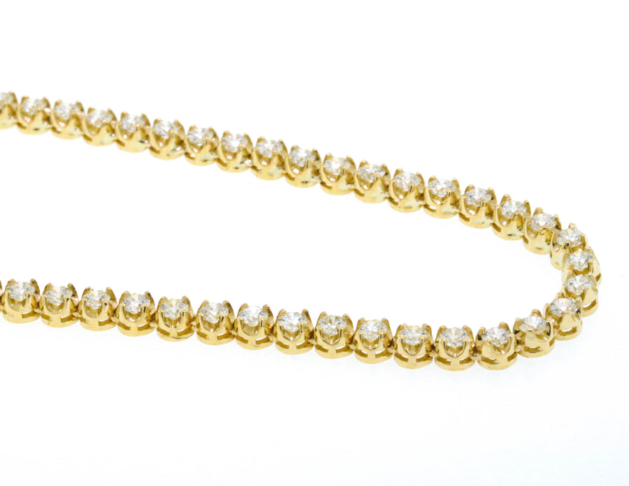 Alice Necklace | 13ct Diamond Eternity Tennis Necklace 14k Yellow Gold 16 inch