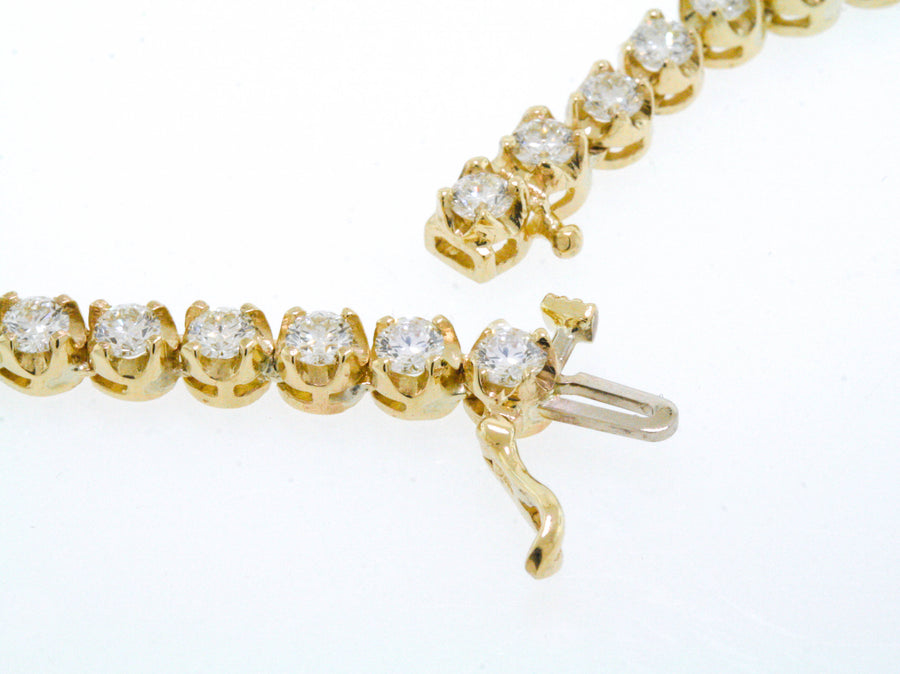 Alice Necklace | 13ct Diamond Eternity Tennis Necklace 14k Yellow Gold 16 inch