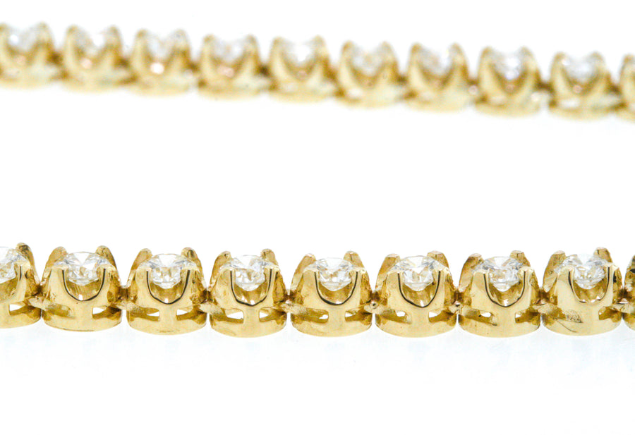 Alice Necklace | 13ct Diamond Eternity Tennis Necklace 14k Yellow Gold 16 inch