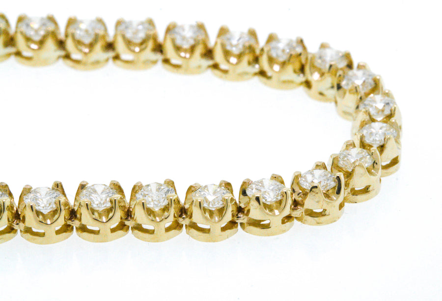 Alice Necklace | 13ct Diamond Eternity Tennis Necklace 14k Yellow Gold 16 inch