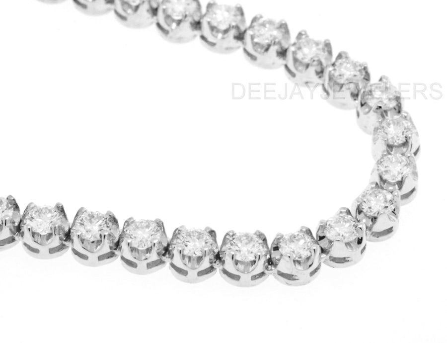 Anne Necklace | 13ct Diamond Eternity Tennis Necklace 16 inch 14k White Gold