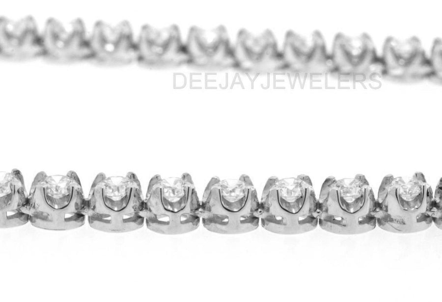 Anne Necklace | 13ct Diamond Eternity Tennis Necklace 16 inch 14k White Gold