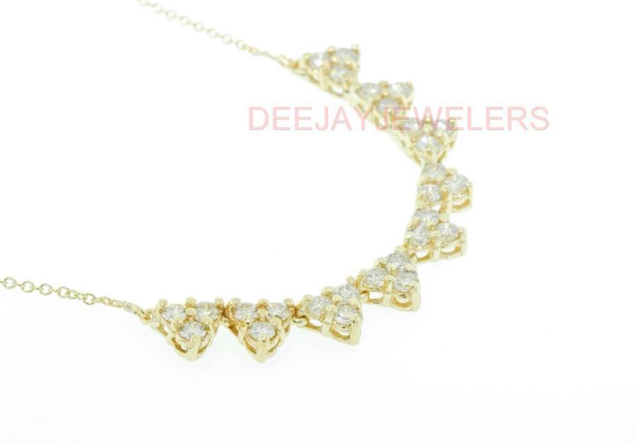 1.60ct Diamond Layering Necklace 14k Yellow Gold