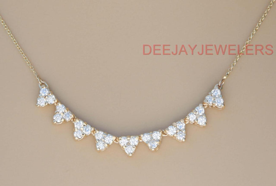 1.60ct Diamond Layering Necklace 14k Yellow Gold