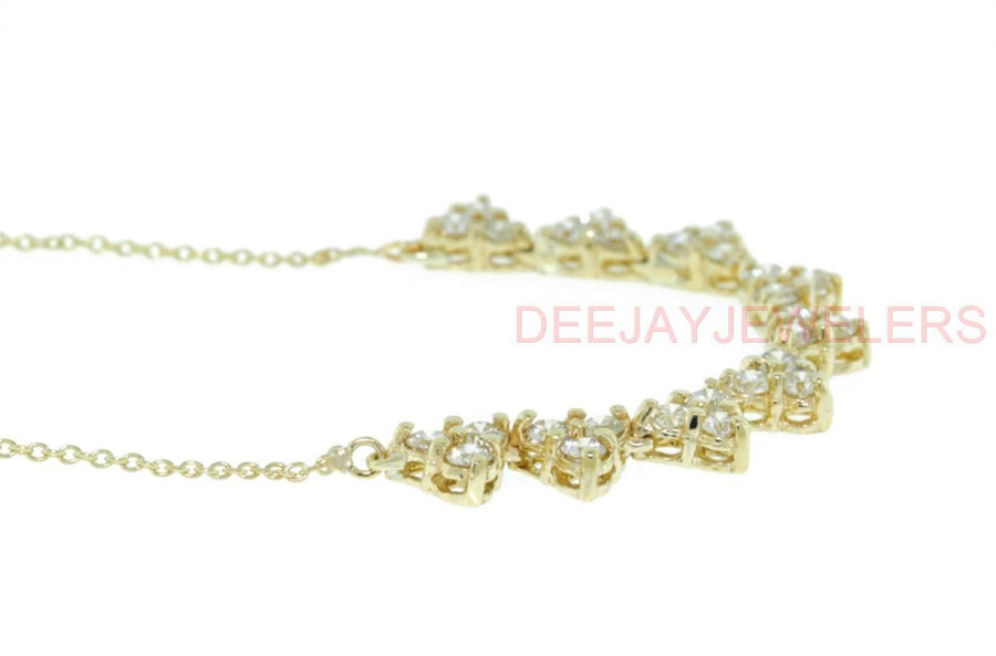 1.60ct Diamond Layering Necklace 14k Yellow Gold
