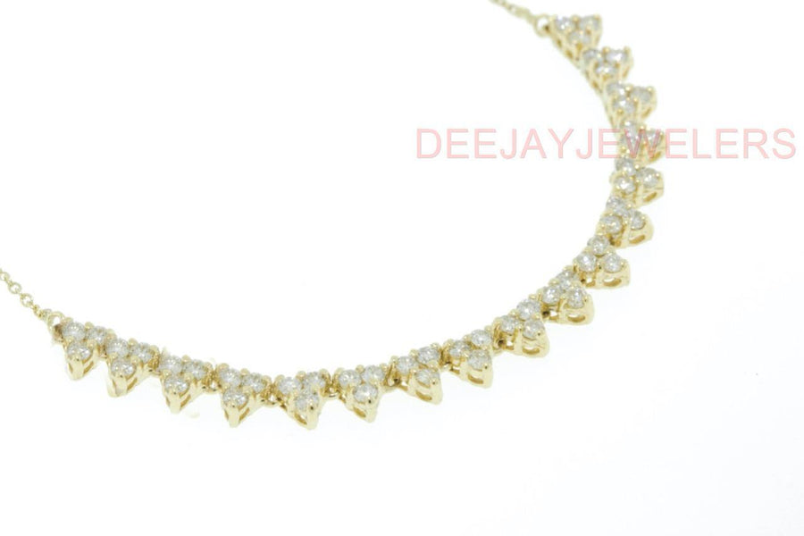 1.55ct VS Diamond Layering Necklace VS 14k Yellow Gold