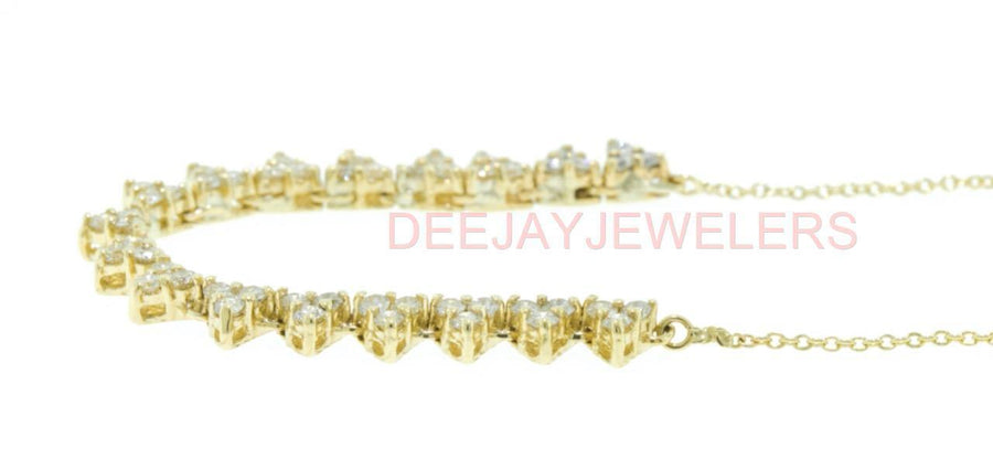 1.55ct VS Diamond Layering Necklace VS 14k Yellow Gold