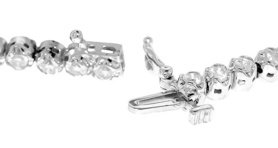 3ct Diamond Ankle Bracelet 14k White Gold 9 inch Anklet