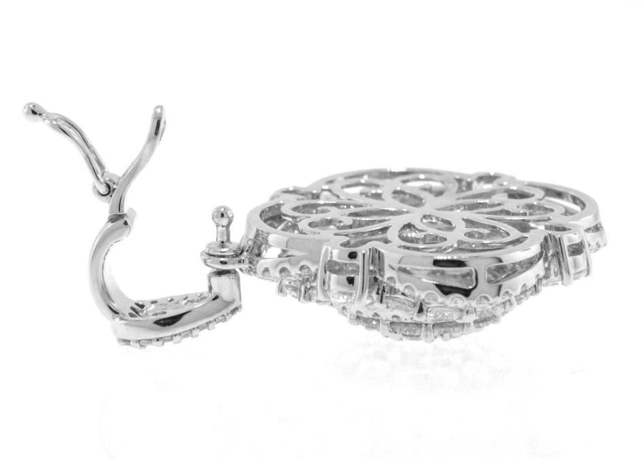 Diana Necklace | 6.50ct Diamond Detachable Pendant on Diamond Tennis Necklace