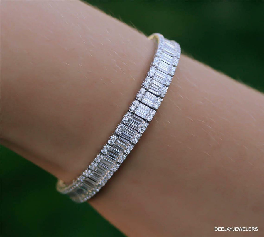 Elizabeth Bracelet | 7.67ct Baguette Diamond Statement Bracelet