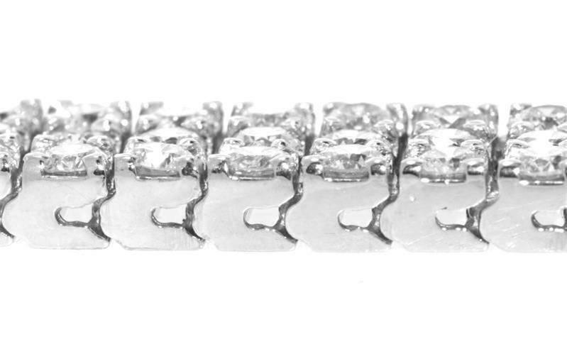 Margaret Bracelet | 14ct Diamond 3-Row Tennis Line Bracelet