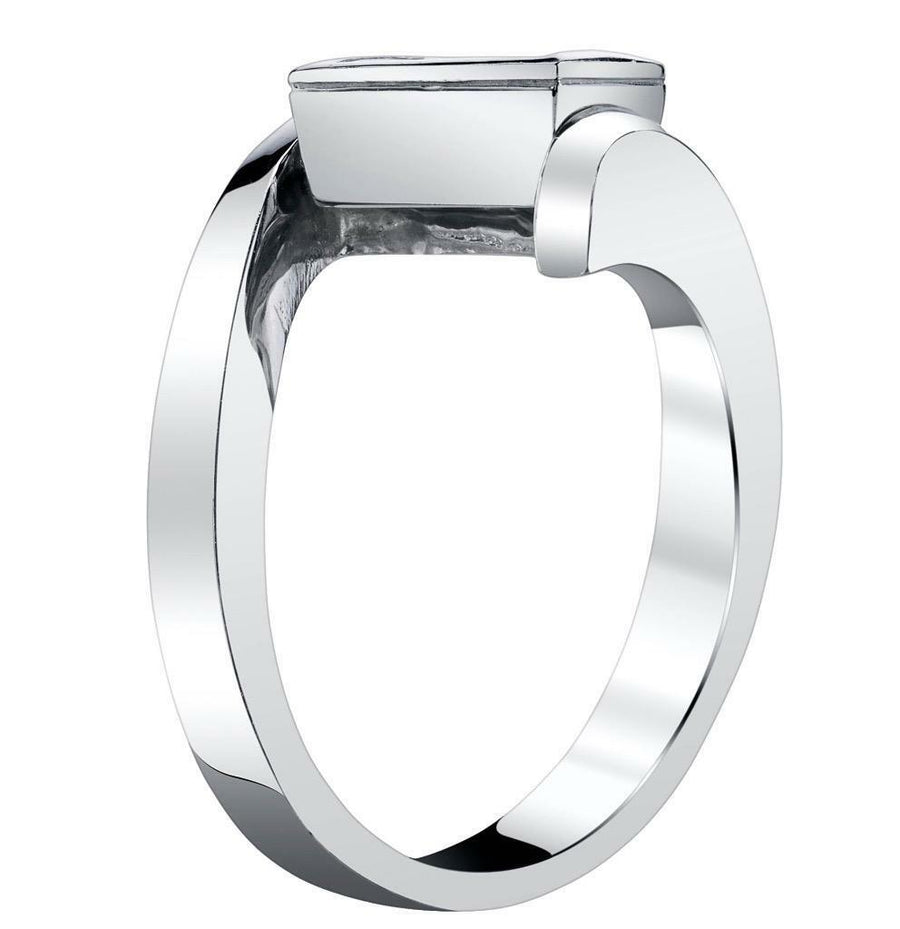 1.00ct Princess Diamond Ring 14k White Gold