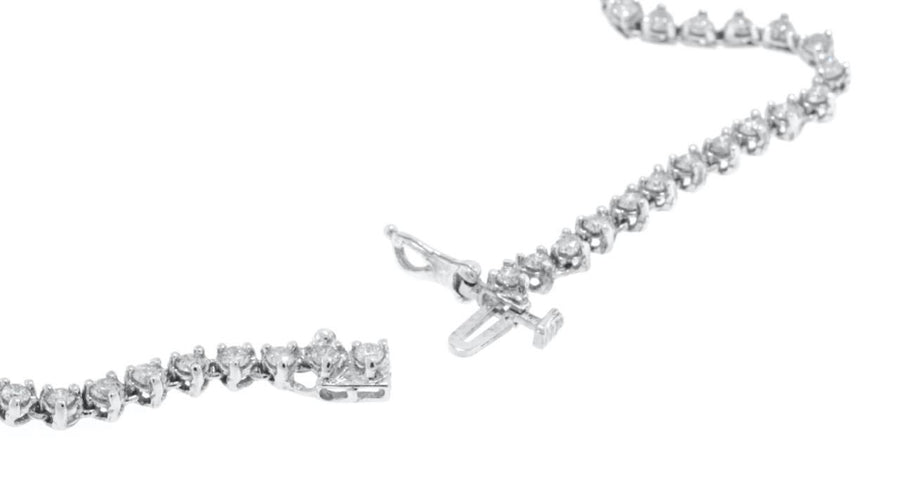 Helena Necklace | 9ct Fancy Diamond Tennis Necklace 14k White Gold