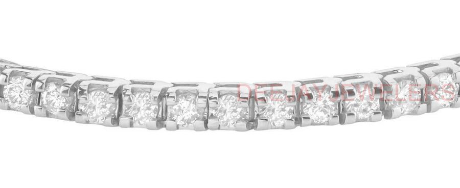 4ct Diamond Tennis Line Bracelet 14k White Gold