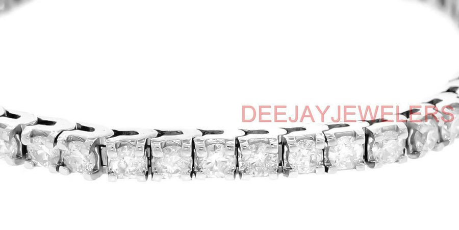 7ct Diamond Tennis Bracelet 14k White Gold