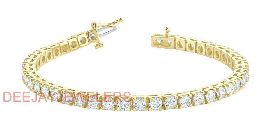 Sophie Bracelet | 10ct Diamond Tennis Line Bracelet 14k Yellow Gold