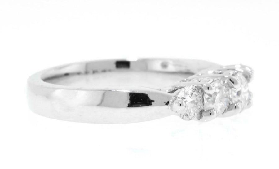 1.55ct Diamond Anniversary 5-Stone Ring 14k White Gold Band
