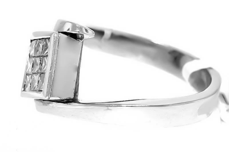 1.00ct Princess Diamond Ring 14k White Gold