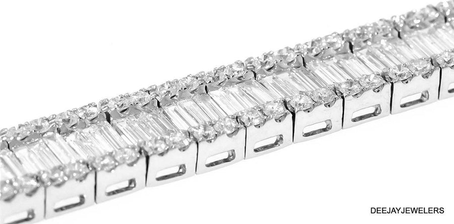 Elizabeth Bracelet | 7.67ct Baguette Diamond Statement Bracelet
