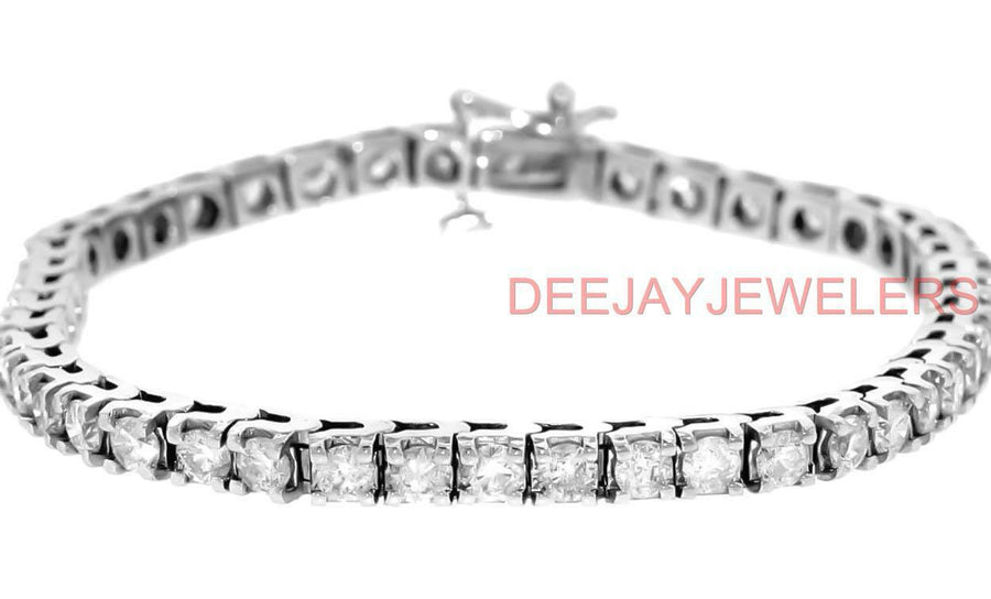 7ct Diamond Tennis Bracelet 14k White Gold