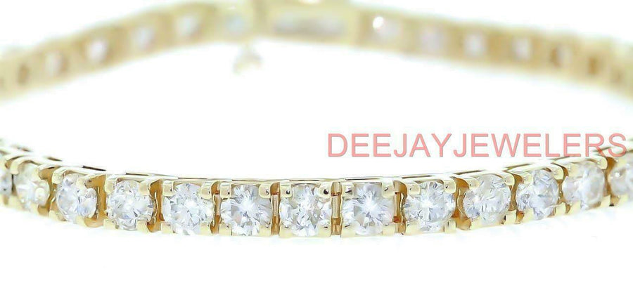 Sophie Bracelet | 10ct Diamond Tennis Line Bracelet 14k Yellow Gold