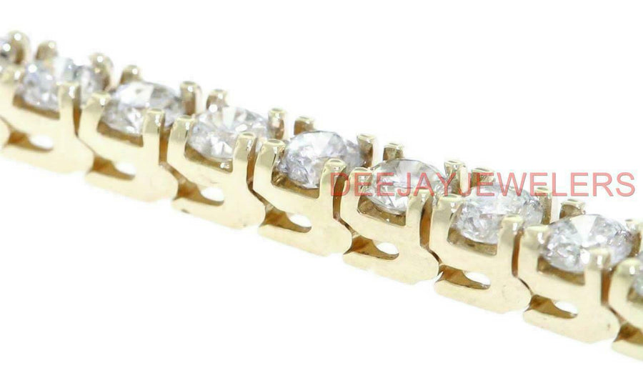 Sophie Bracelet | 10ct Diamond Tennis Line Bracelet 14k Yellow Gold