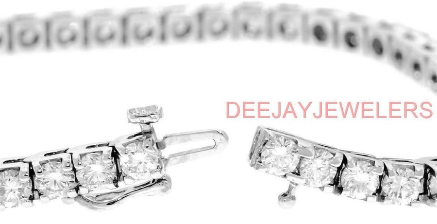 14ct Diamond Tennis Line Bracelet 14k White Gold